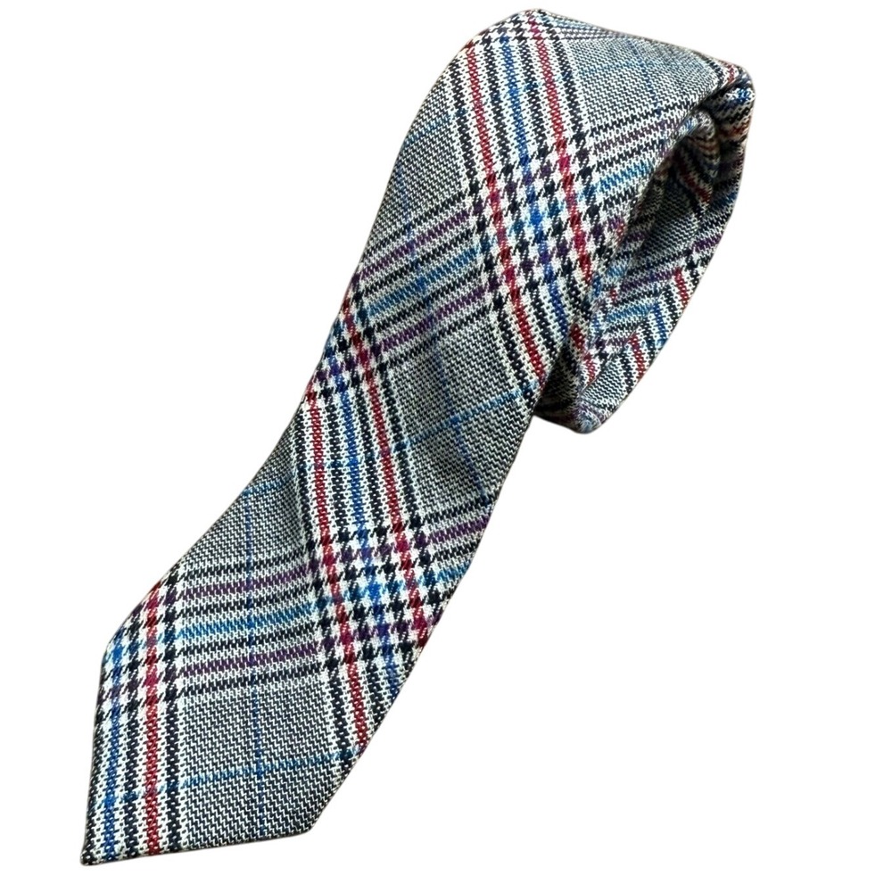 Penguin Necktie Plaid Checkered Pattern Cotton Casual Menswear‎